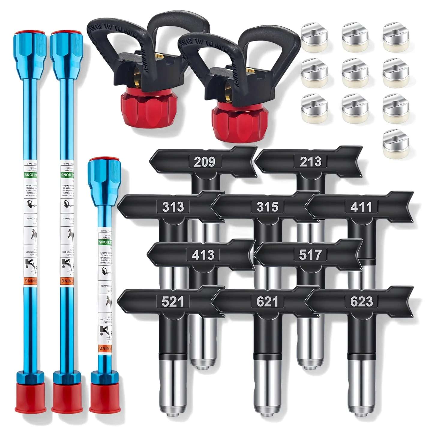 kit-de-accesorios-para-pistola-de-pintura-sin-aire-15-piezas-varillas-de-extension-boquillas-de-pulverizacion-protectores-de-boquillas-sellos-juego-de-pintura-para-el-hogar-y-la-industria