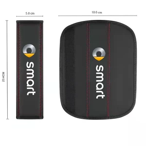 غطاء واقي من حزام الأمان الجلدي لهاتف سمارت فورتو، سمارت فورتو 451 450 453 EQ فورفور، اكسسوارات داخلية للسيارة، 1 قطعة أفضل 12 مبيعات ذكية fortwo 451 رف - رقم 5