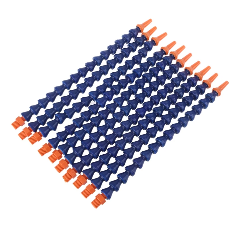 10 Pcs Bocal Redondo 1/4PT Flexível Tubo Refrigerante Óleo Mangueira Azul Laranja H4GE