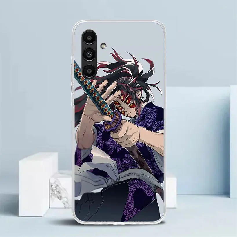 Demon Slayer Kokushibo Phone Case For Samsung Galaxy A55 A54 A52 A53 A15 A14 A12 A13 A25 A24 A22 A23 A35 A34 A32 A33 A04S A02S A