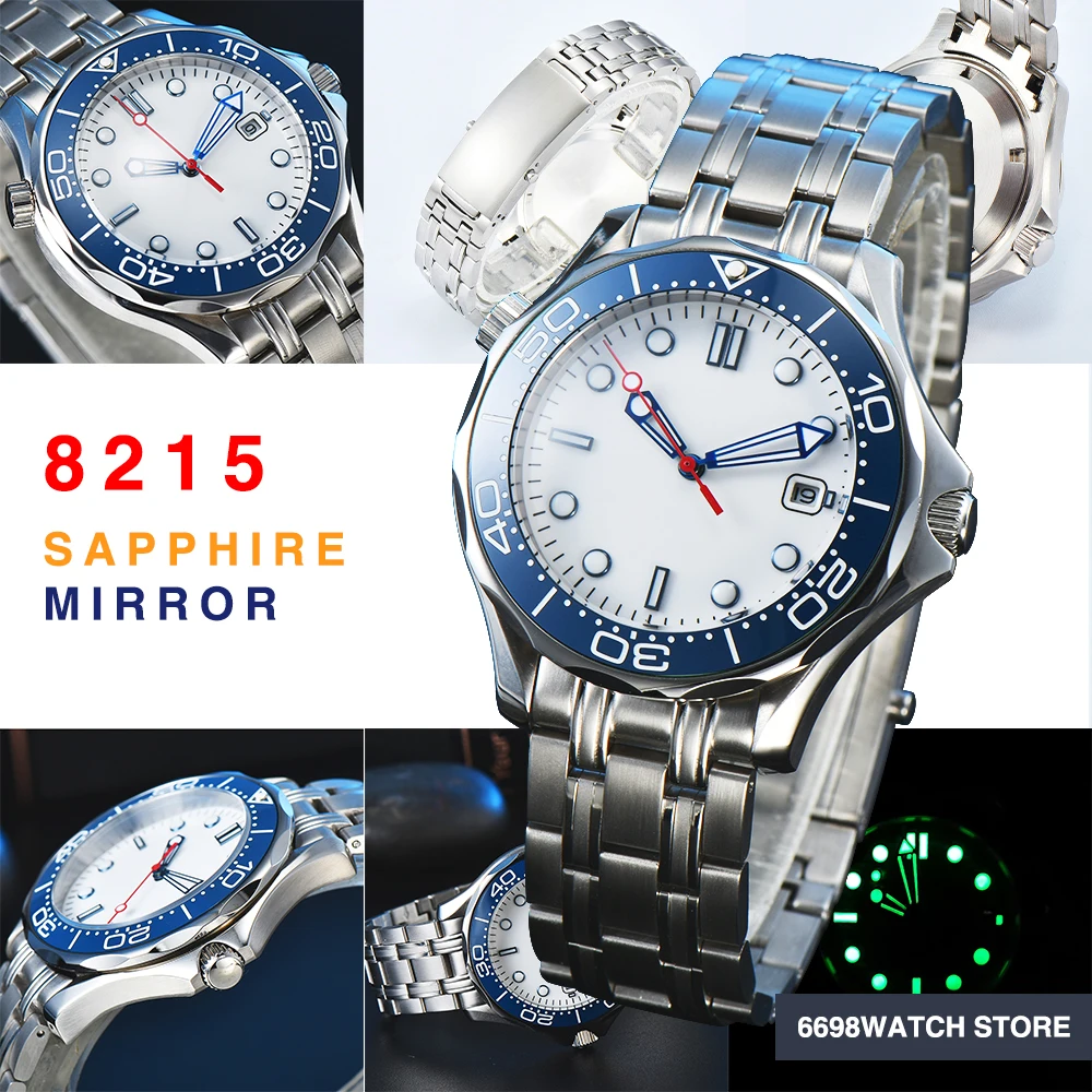 

Luxury Men's Watch 41mm Series Aseptic Dial Sapphire Caliber 8215 Automatic Mechanical Watch Water Resistant Steel Case