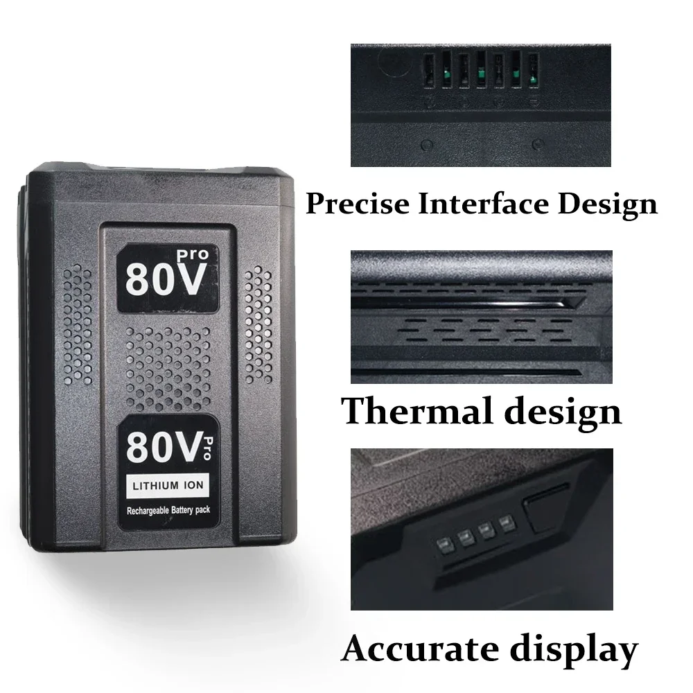 بطارية ليثيوم أيون 80 فولت GBA80150 GBA80150 GBA80200 GBA80250 GBA80300 لبطارية بديلة Greenworks PRO 80 فولت 10000 مللي أمبير في الساعة