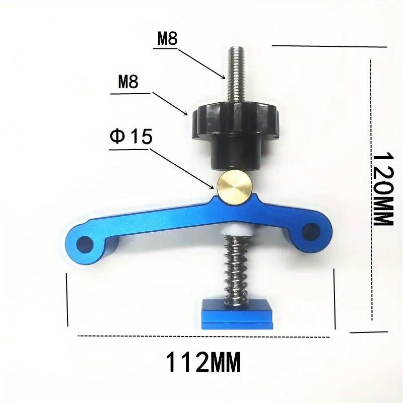 1pc Upgraded T Track Clamping Blocks Universal Woodworking Jig Platen Tools