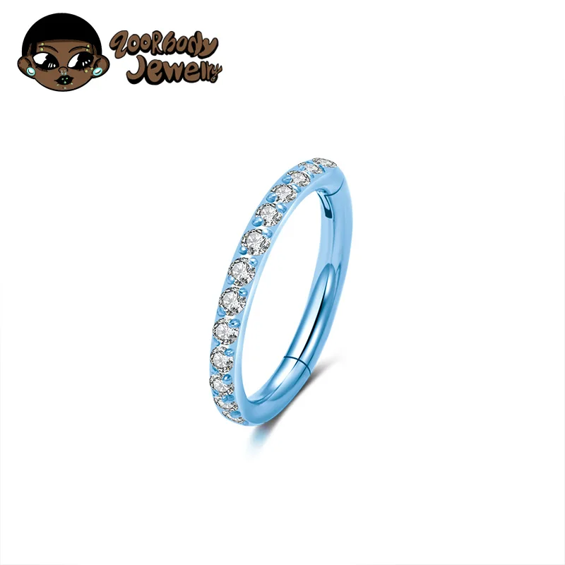 1 Stück G23 Titan Nasenring 16G 18G 20G Klappbarer Septum Clicker Segment Ohr Tragus Knorpel Helix Daith Lippen Körperschmuck