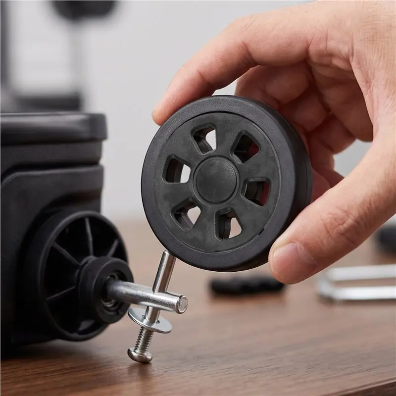LLCS-For Replacement 55X12mm Luggage Wheels 8PCS With Low-Noise Rolling Bearing For Travel Suitcase Caster