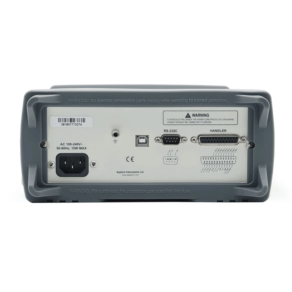 Applent AT3818 Precision LCR Meter 10Hz~300kHz True Color TFT-LCD Display with Interface RS232 RS485 USB HANDLER GPIB
