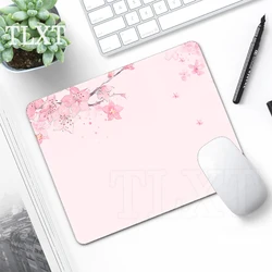 Sakura Mouse Pads Small Table Mats Computer Mousepad Company Cute Desk Pad Office Mousepads Pink Flower Mouse Mat 25x20cm