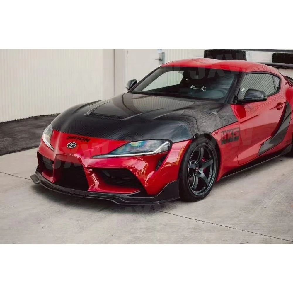 

JXWANCF Для Toyota Supra 2019-2020: Высококачественный капот из углеродного волокна и FRP для переднего бампера