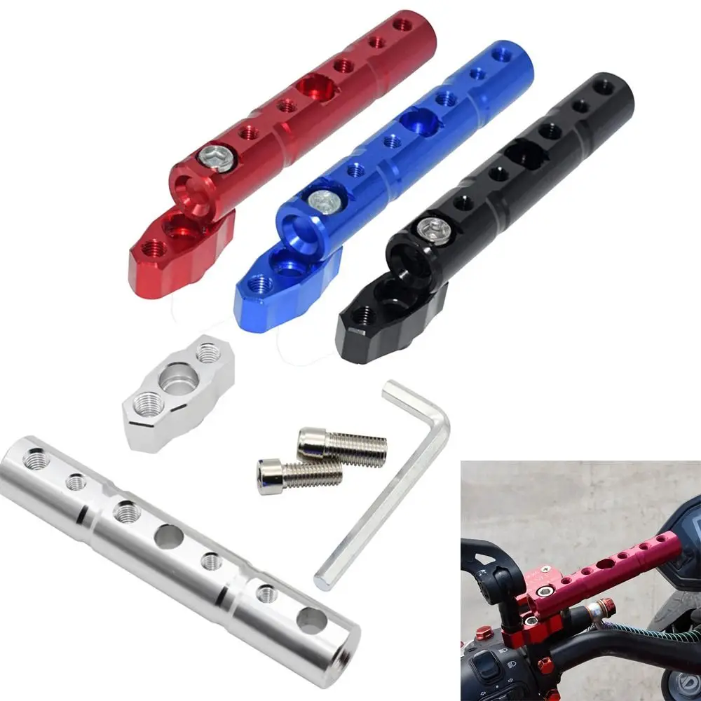 Soporte de extensión para espejo retrovisor de motocicleta, accesorio giratorio para barra transversal de foco