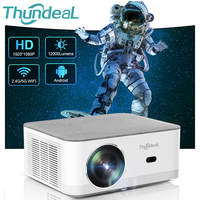 ThundeaL Portable Mini Projector TD92 Pro FHD 1080P Full HD Beam 4K Video WiFi Android Projector TD92Pro 3D Movie Home Theater