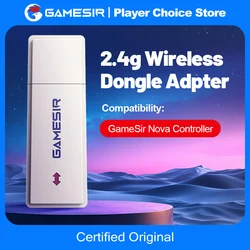GameSir Nova Controle 2.4G Wireless Receiver Dongle for Connecting to PC Plug and Play for Nova Gamepad Adapter