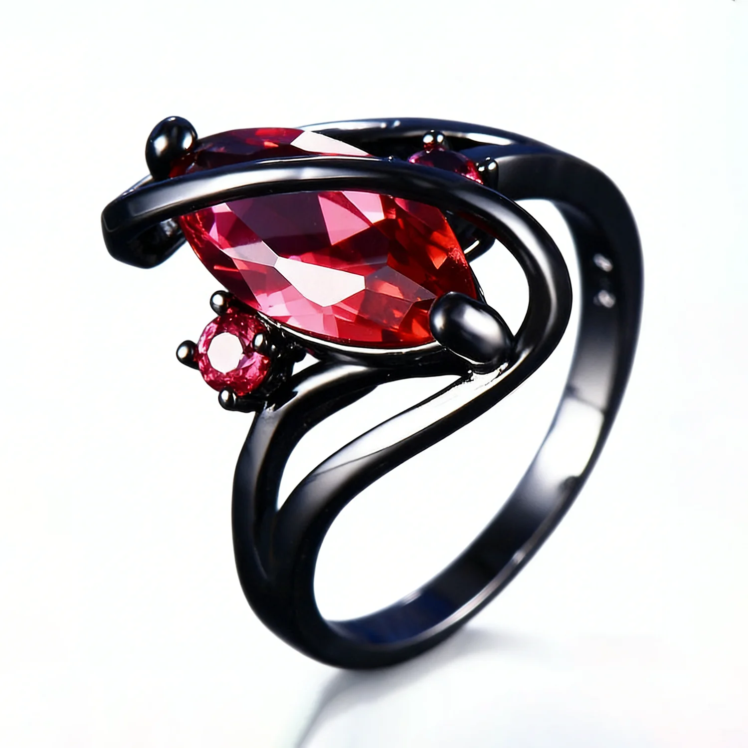 Horse Eye Cubic Zirconia Ring for Women,Elegant Vintage Jewelry,Valentine Wedding Anniversary Finger Ring Gift for Girlfried