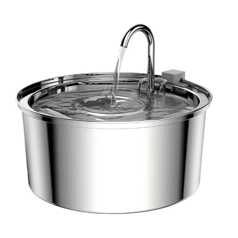 

Stainless Steel Pet Water Feeder Cat Automatic Water Fountain USB Electric Mute for Cat Dog Filter Fountain Smart Drinking Bowl