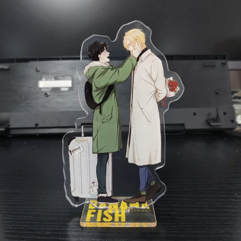 Anime BANANA FISH Hot Figures Ash Lynx Shorter Wong Cosplay Acrylic Stands Model Creative Plate Desk Decor Prop Birthday Gift