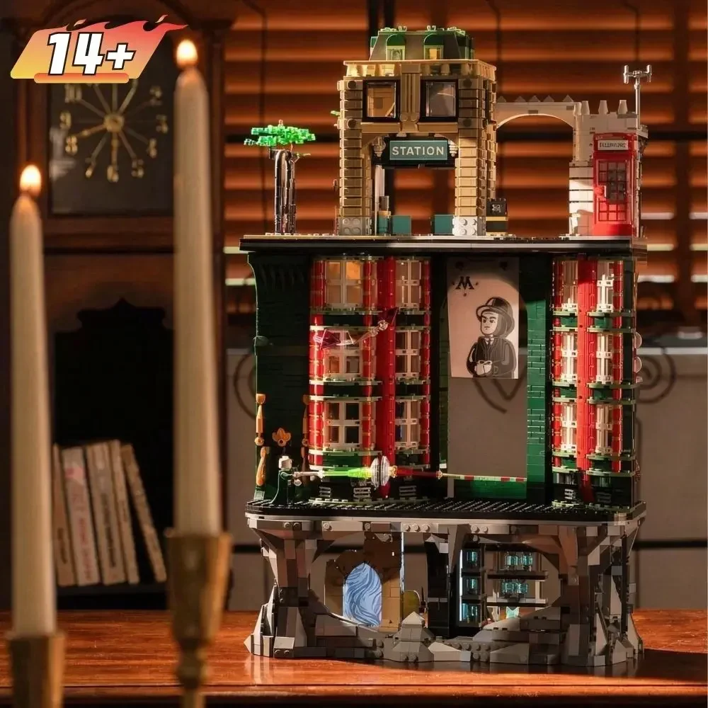 Kit OpeOfficialn3491Pcs Mystic Official Mansion Building  Tiered Structure Model With Abundant Scene Details Present