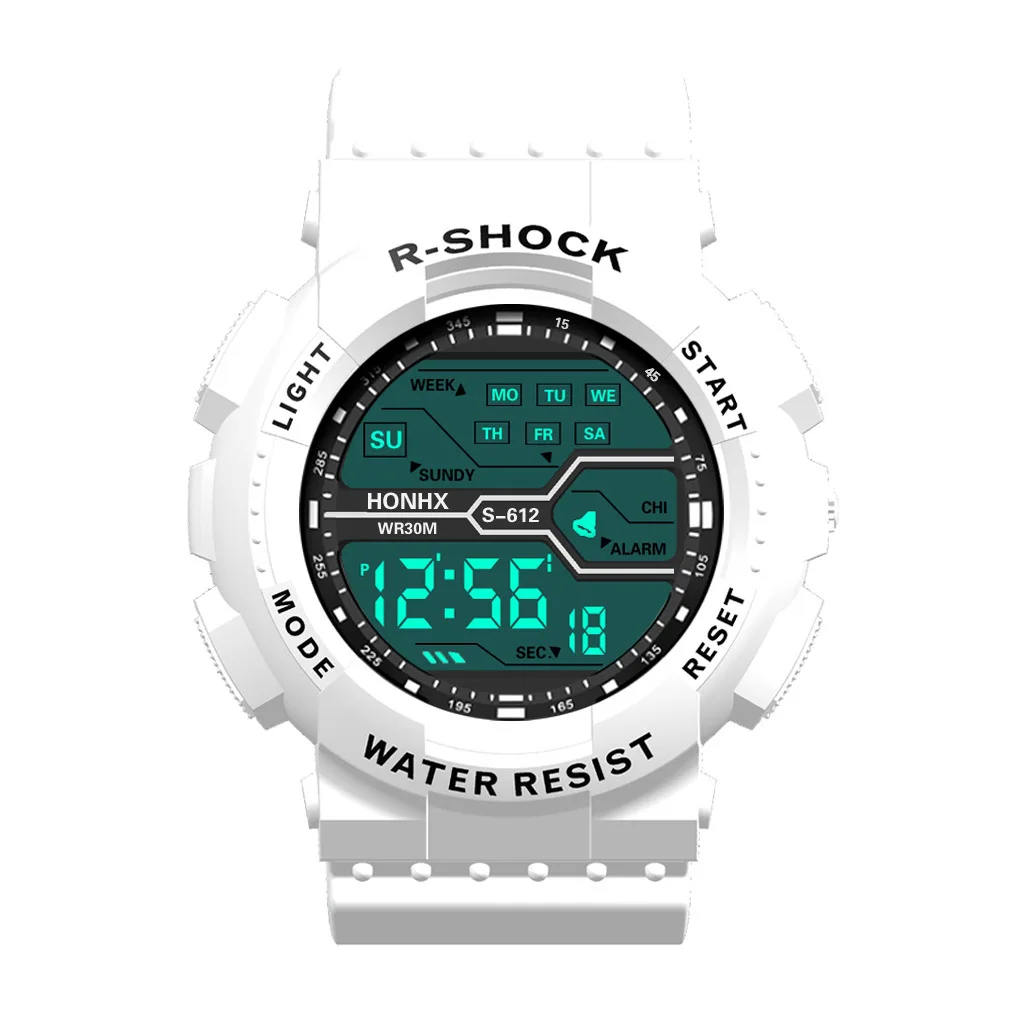 Męski cyfrowy zegarek elektroniczny Sport Glow 55mm zegarek z dużą tarczą Student Outdoor Adventure Trend Wielofunkcyjne zegarki Zegar