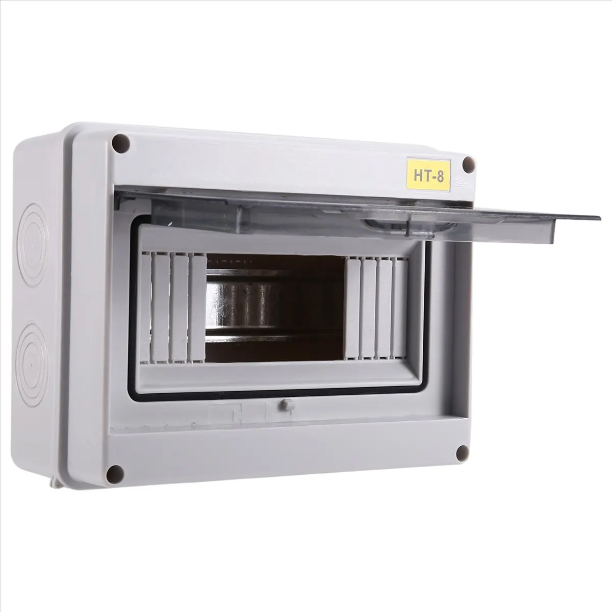 IP65 Mcb Breaker Box Distribution Protection Box ABS Power Electronic Din Rail Enclosure for Circuit Breaker HT-8 Way-A49I