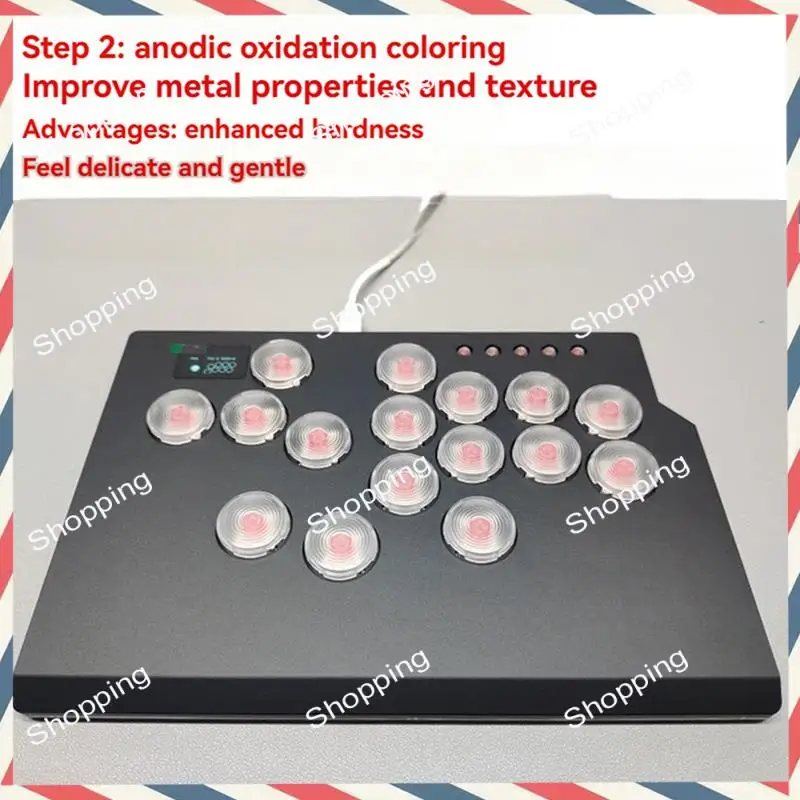 

M20K Keys Game Keyboard Hitbox Leverless Controller Fighting Gaming Joystick For Pc/Ps3/Ps4/Ps5/ Steam Arcade Pc Gift A