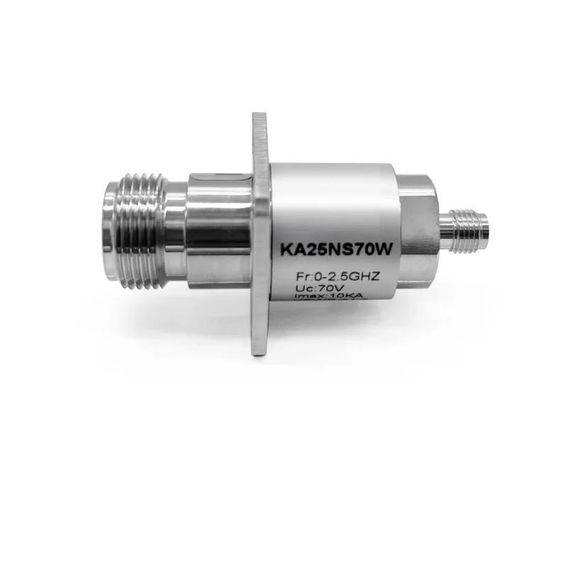 KA25NS70W coaxial antenna feeder lightning arrester N-bus to SMA bus square board dual bus feeder signal lightning arrester