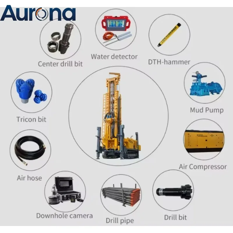 【Professtional】Factory Customized 250M Depth Small Water Well Drilling Rig Machine Diesel Crawler Water Well Drilling Rig For Sa