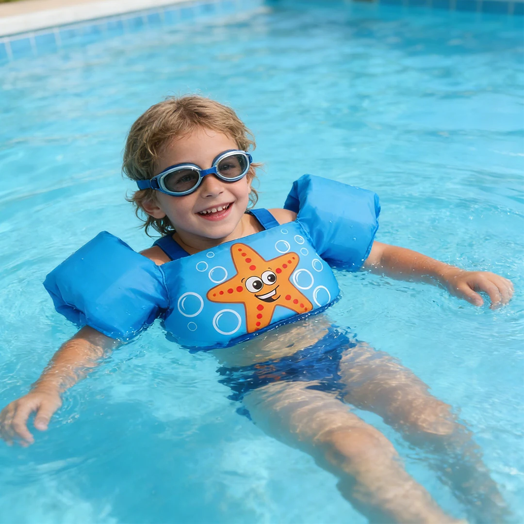 Kids Swim Life Jacket Vest for Swimming Pool,Swim Aid Floats,Toddler Swim Vest with Suitable for 30-50 lbs Infant/Baby/Sea/Beach view 4