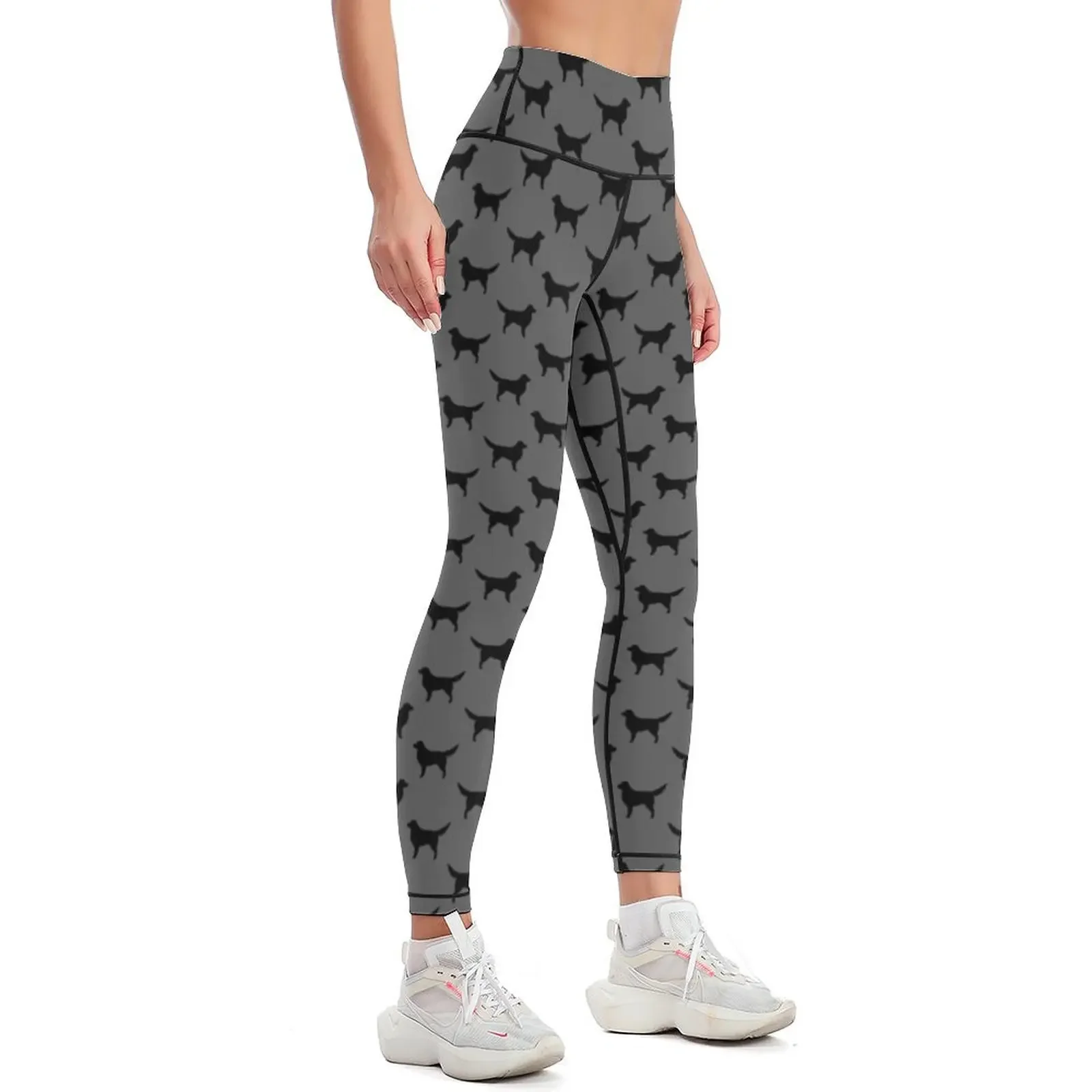 Nova Scotia Duck Tolling Retriever Silhouette(s) Tollers Leggings push up fitness sports for Womens Leggings