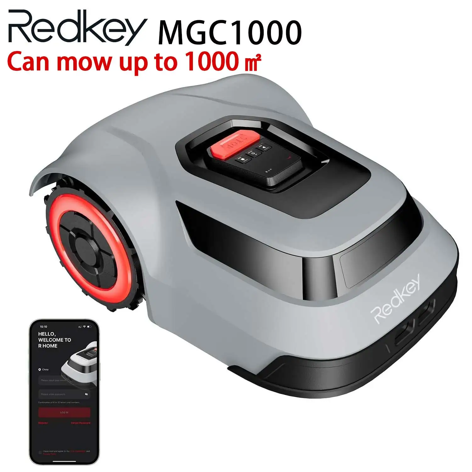 C-TOF روبوت جزازة العشب Redkey MGC800 جزازة العشب روبوت كابل كسر كشف تسلق قدرة 45% App التحكم القص روبوت