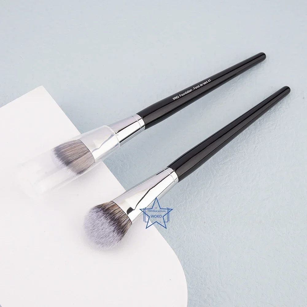 

S47 Angle Foundation Brush Synthetic Hair Broom Shape Foundation Brush Professional Face Shadow Cream Foundation Makeup Brush