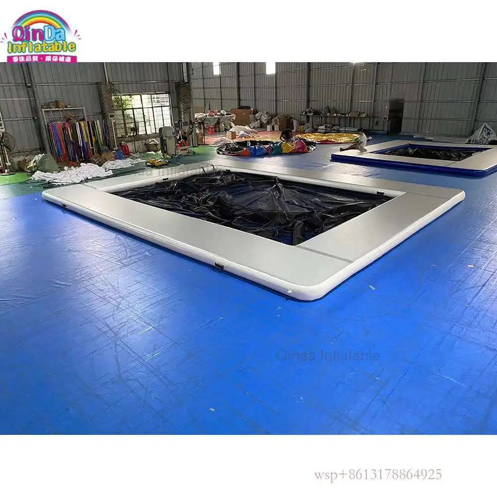 flatable Giant Yacht Ocean Pools Customized Inflatable Cushion Swimming Platform