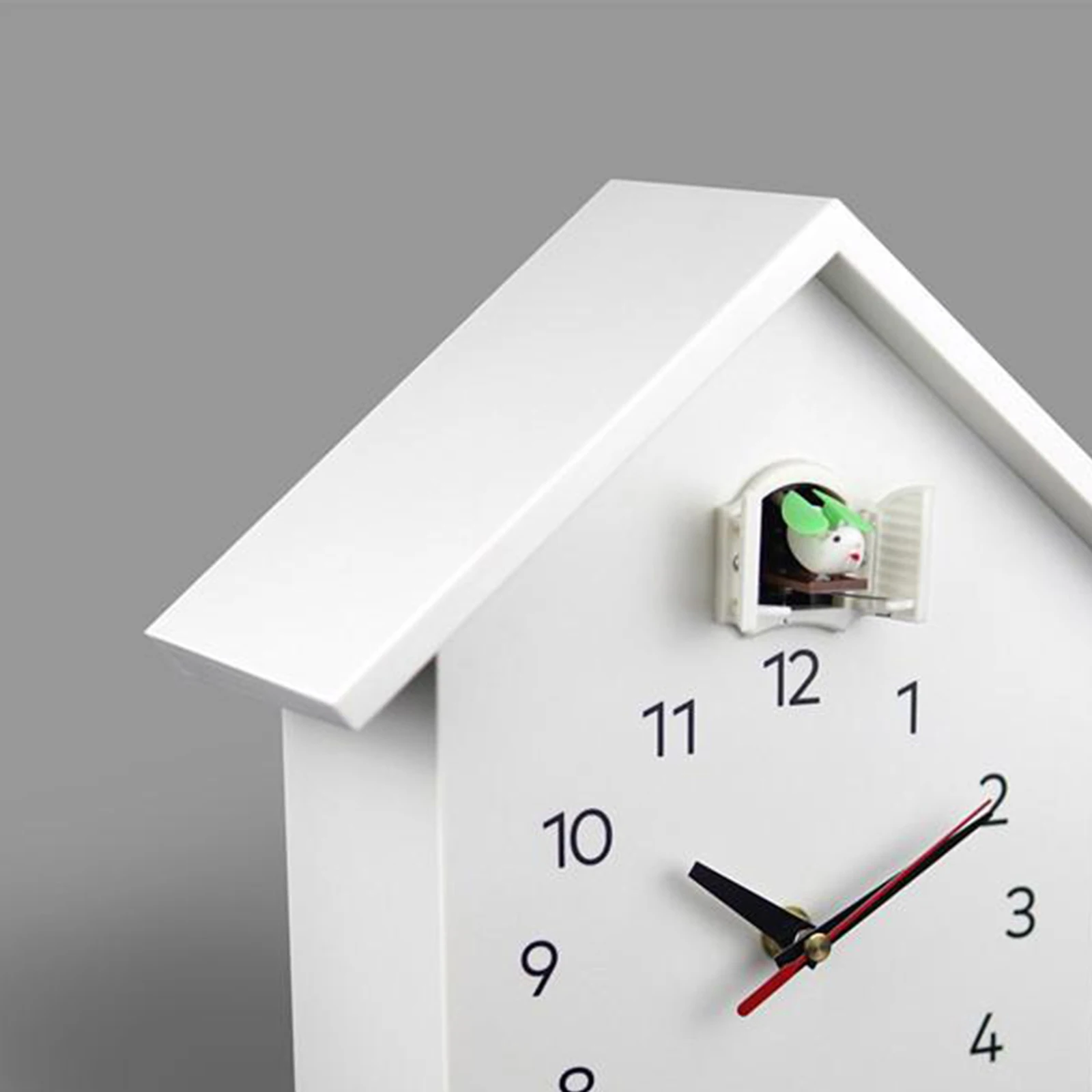 Elegant Cuckoo Clock Wall Clock- Mute Movement, Minimalist Modern Design Dual Using Clock for Kids Bedroom, Livingroom, School