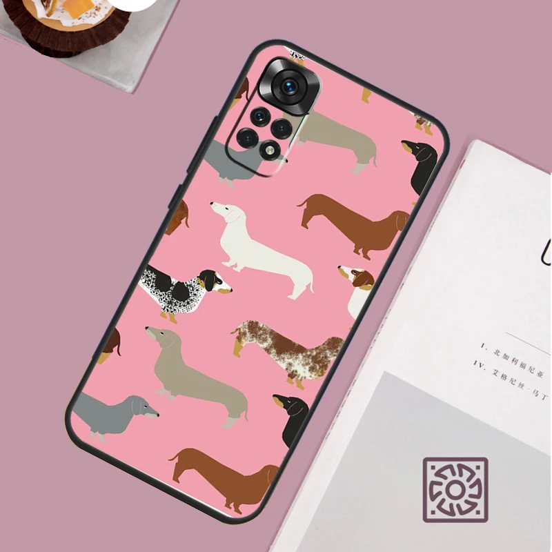 Dachshund Teckel Dackel Dog Phone Case For Xiaomi Redmi Note 13 12 12S 12C 13C 10 10C 9 9C 10S 11S 11 Pro Soft Cover