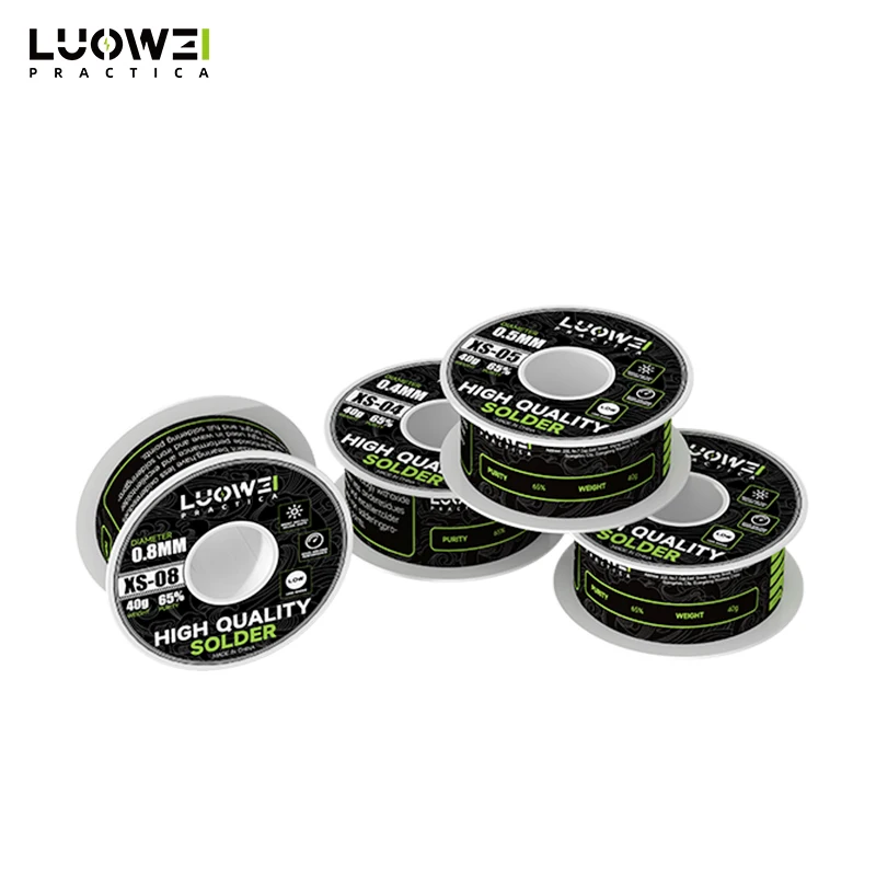 LUOWEI XS-03 Lead-free Low Melting Point Rosin Solder Content For Computer Electronic Instrument Welding Wire With High Tin