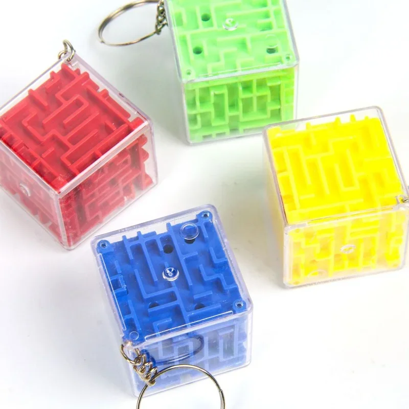 3D Doolhof Magische Kubussen Zeszijdige Transparante Puzzel Speed Cube Rollende Bal Magische Doolhof Speelgoed voor Kinderen Stress Reliever speelgoed