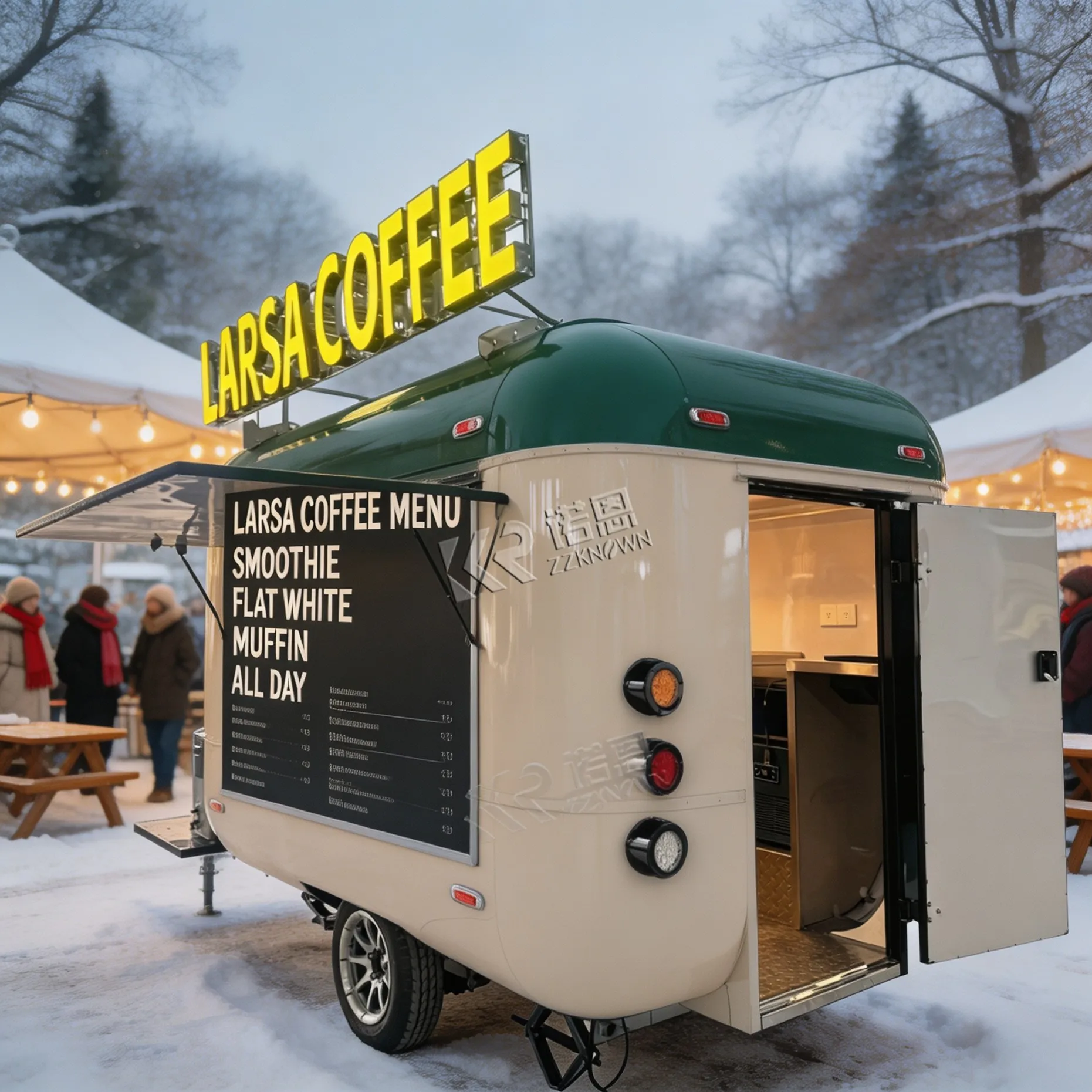 Fully Equipped Mobile Restaurant Popcorn Concession Trailers Customized Street Food Trailer Catering Food Truck for Sale