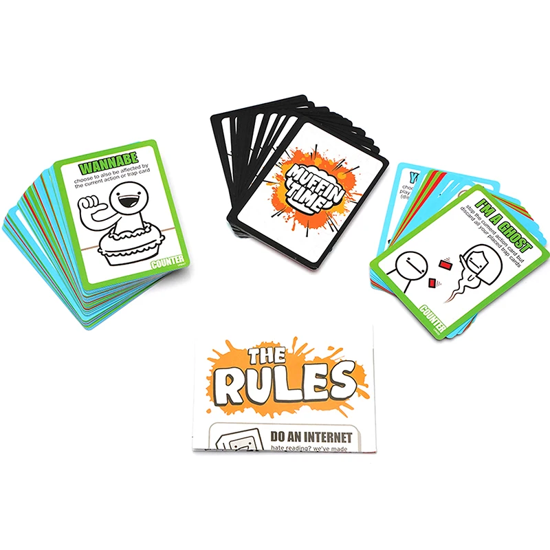 Muffin Time -A Very Random Party Card Game with 200Pcs Card- Night Unique Cards Quick To Play Suitable For 2 To 8 Player
