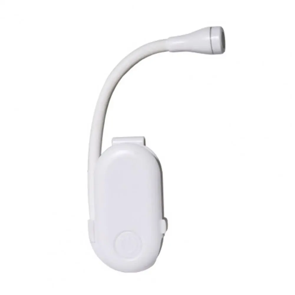 Small Reading Light Rechargeable Clip Book Light with Hose Stepless Dimmable Led Reading Lamp for Students