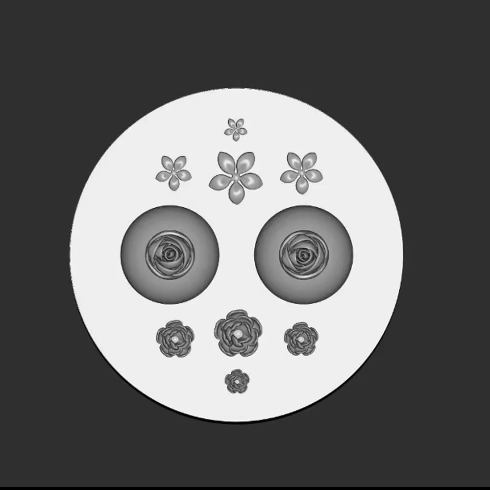 14MM Doll Eye Mold Fundus Patterned DIY Handmade Doll Accessories Plastic Molds Doll Resin Eye Mold
