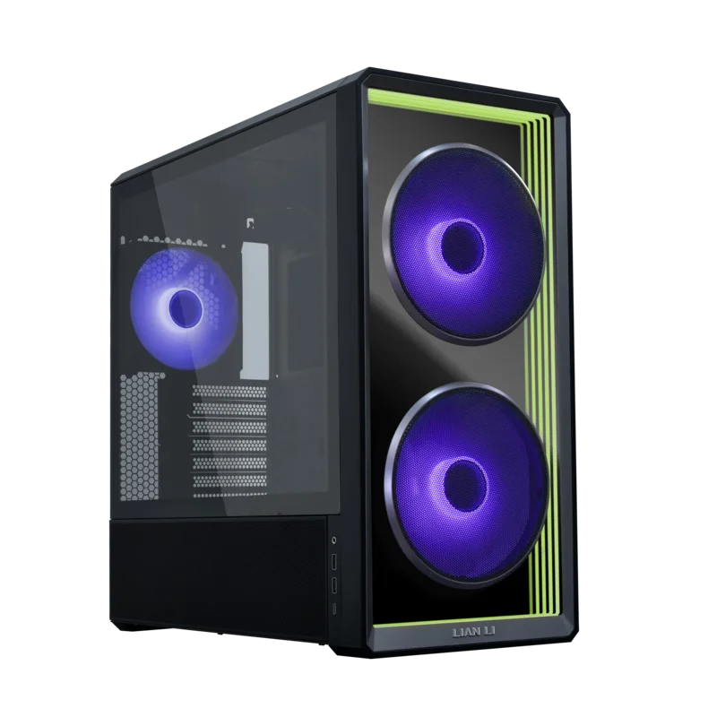 The Infinity Mirror Edition supports back-mounted EATX motherboard mid-tower gaming game chassis