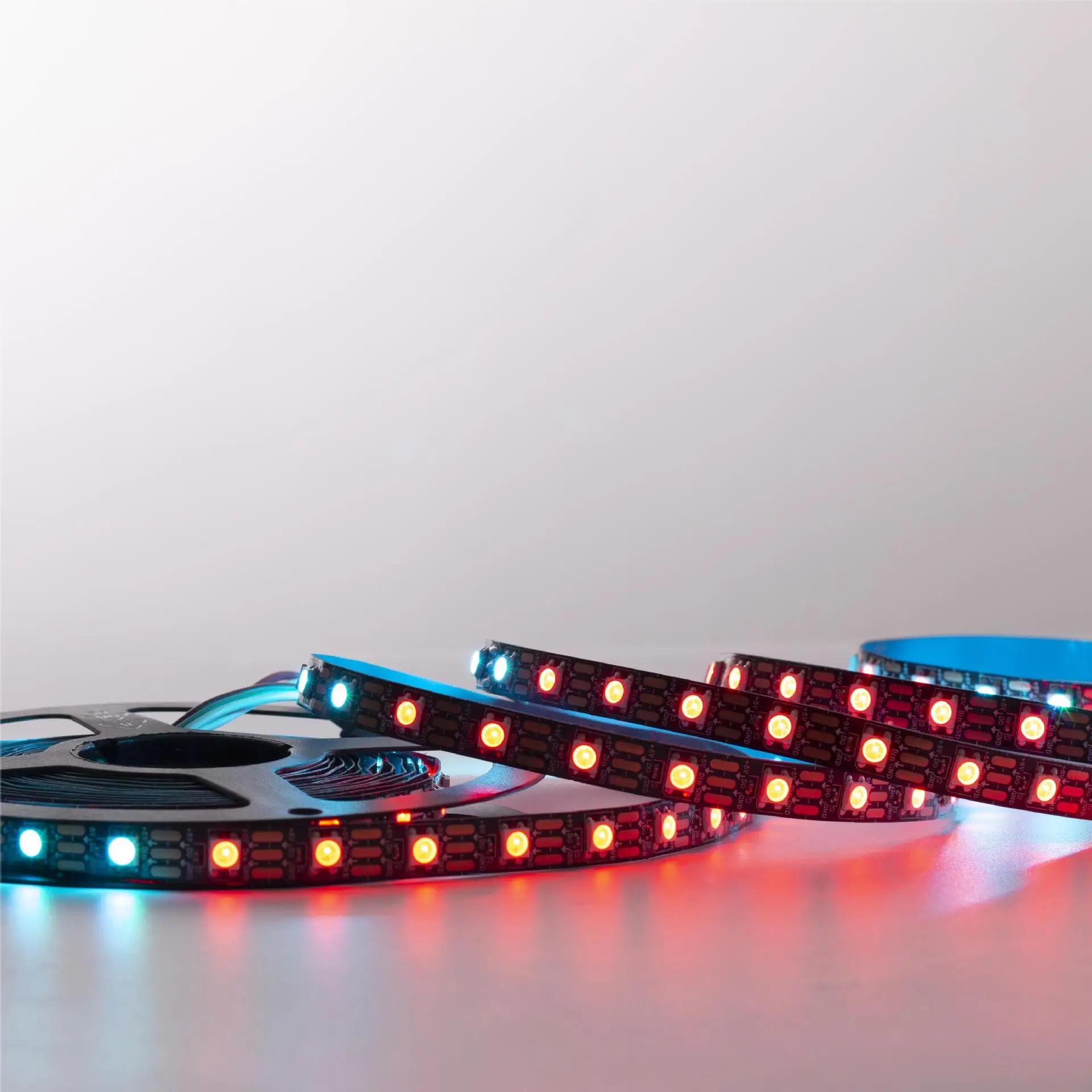 3-مفتاح LED RGB شرائط مصباح 5 فولت غرفة الديكور سيارة الديكور جو شريط إضاءة 1 متر ، 2 متر ، 3 متر ، 5 متر ، إضاءة خلفية للتلفاز USB ضوء