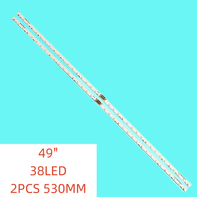 2PCS/SET 38lamps New LED backlight strip For Samsung 49