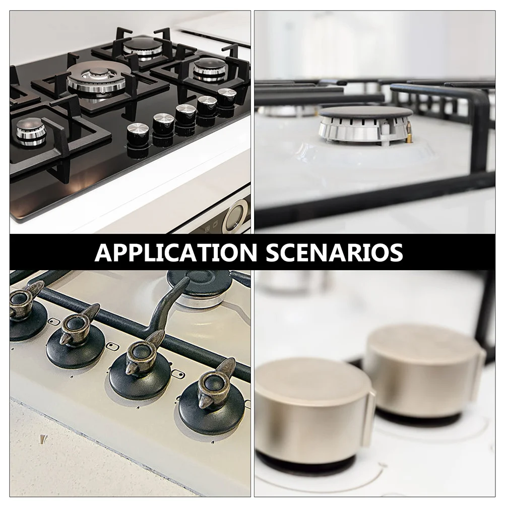4 قطعة مقبض موقد غاز يغطي واضح حارس سلامة الطفل الطفل برهان حامي المطبخ فرن قفل الوقاية من الحرائق غطاء مقبض الغاز