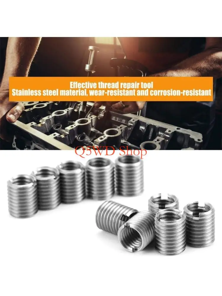 Q5WD 10Pcs Thread Adapter Sleeve Reducing Nut  Insert Sleeve Converter Nut Coupler