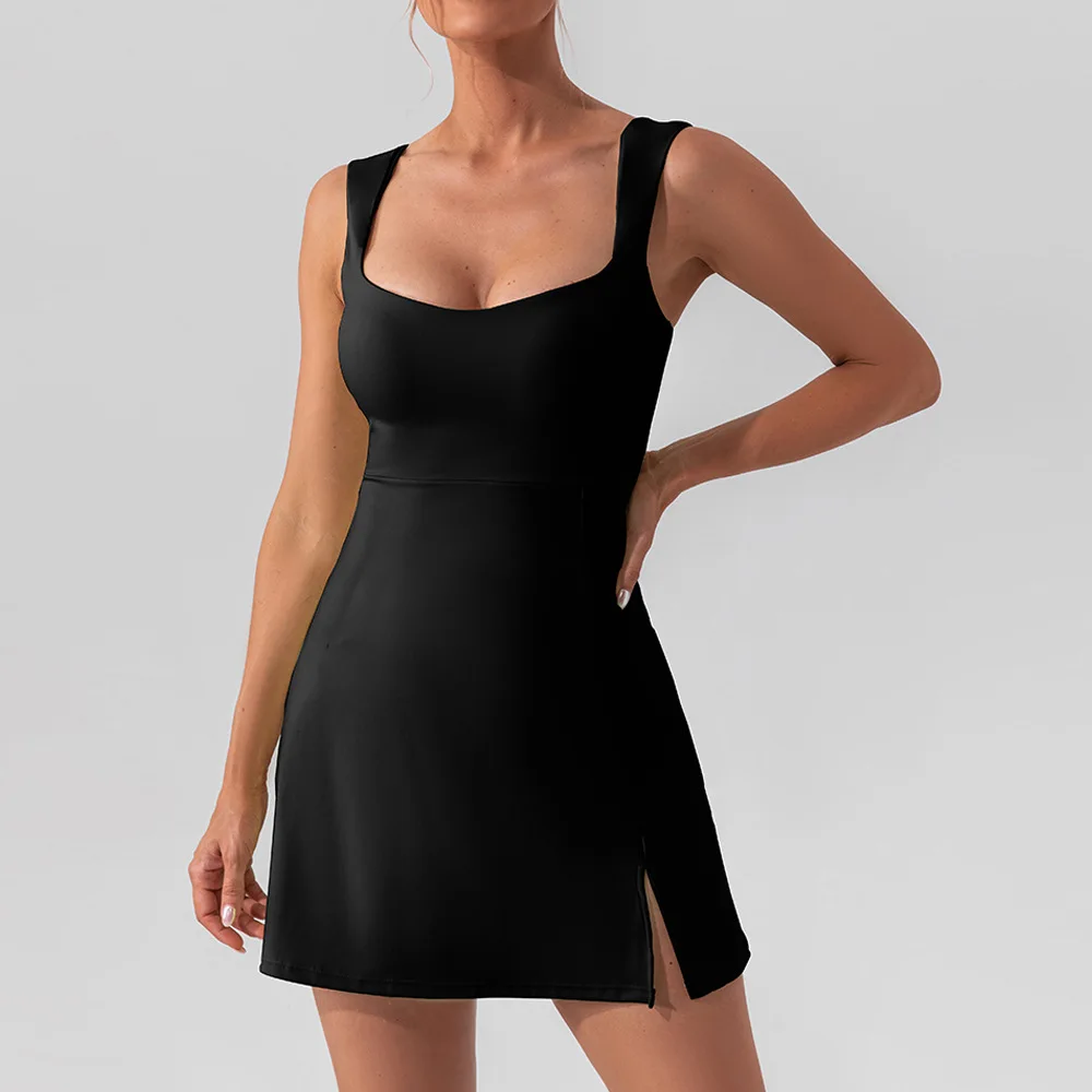 Women Yoga Jumpsuit Set Sexy Anti Glare One-Piece Jumpsuit Dance Ballet Sports Dress Gym Push up Running Tennis Sports Bodysuit