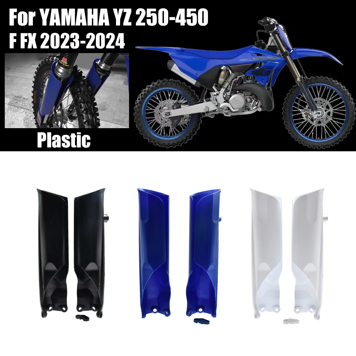 

2023 2024 Motocross For YAMAHA YZ250F YZ450F YZ450FX YZ 250F 450F 450FX Dirt Pit Bike Fork Cover Shock Absorber Guard Protector