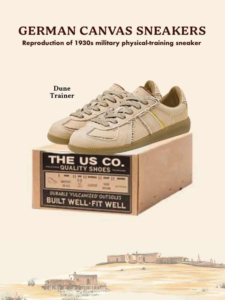 Sahara De Xin American Retro Canvas Patchwork Desierto Amarillo Ocio Deportes Oones Resistente al desgaste Tacón plano Borla Goma...