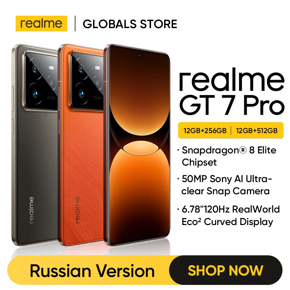 [Newly released] realme GT 7 Pro Smartphone Snapdragon® 8 Elite 50MP Sony Periscope Snap Eco² Curved Display 6500mAh IP69