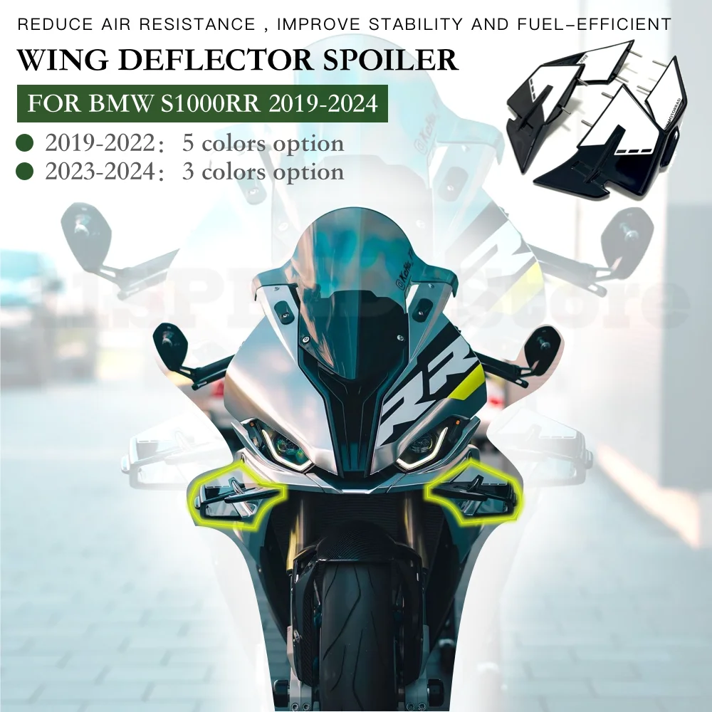 

Winglet Aerodynamic Wing Deflector Spoiler for BMW S1000RR S1000 RR 2019-2024 Motorcycle accessories Fairing Side WINGLETKIT