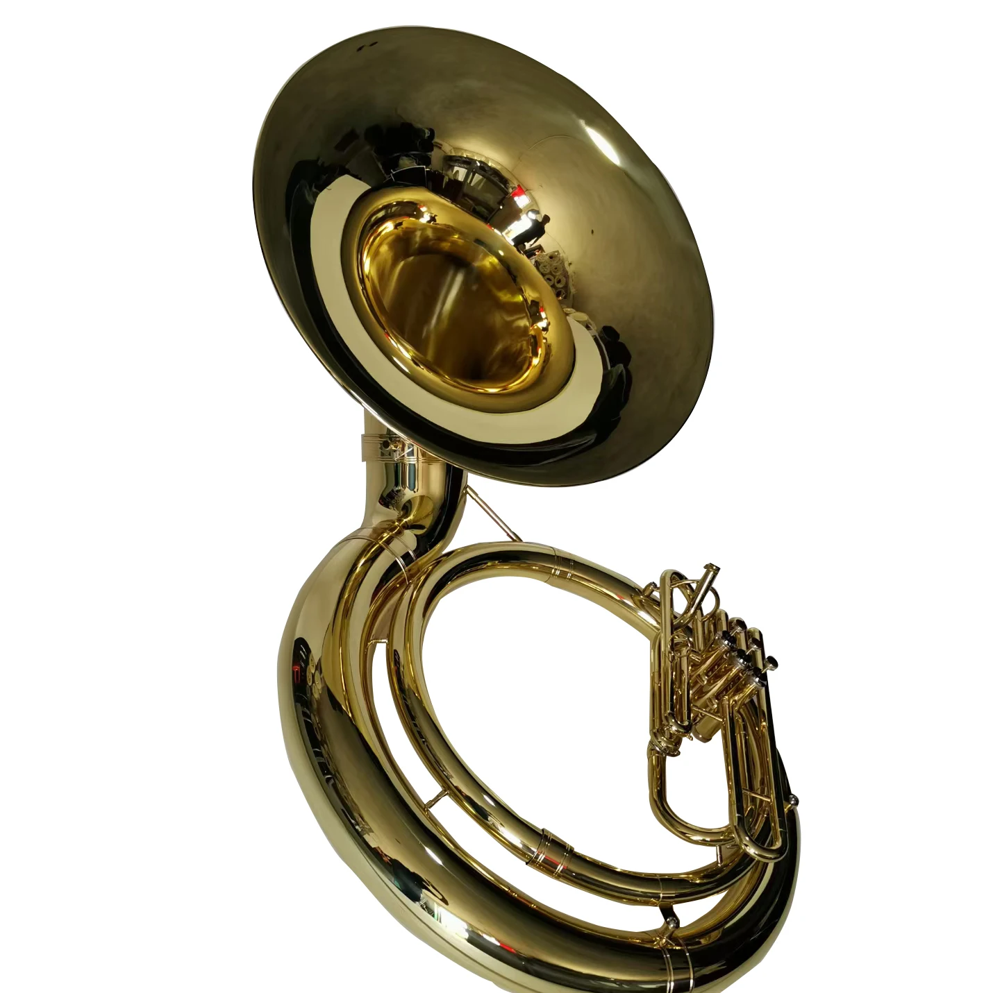 Chinese manufacture factory sell sousaphone good quality gold lacquer sousaphone