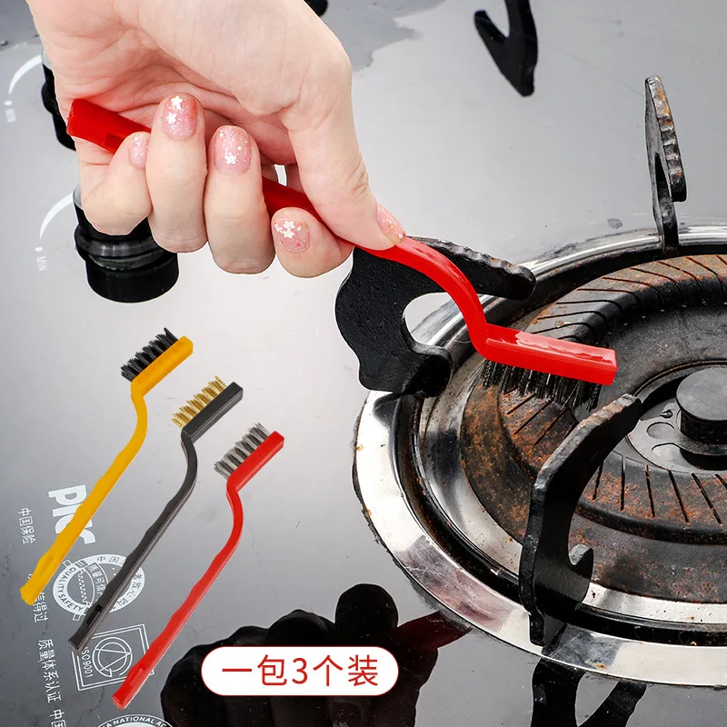 Gas Stove Cleaning Brush Stove Range Hood Cleaning Brush Household Kitchen Cleaning Tools Copper Wire Cleaning Brush