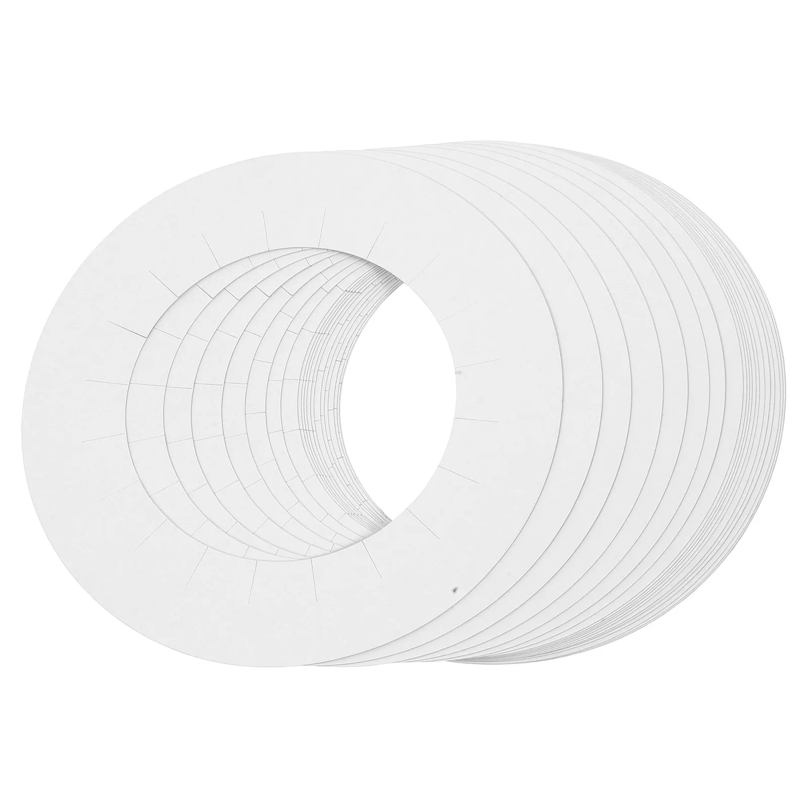 

20pcs Hair Removal Wax Machine Anti fouling Pads White 2 Packs Disposable Serrated Wax Warmer Collars Protect Mats Waxing